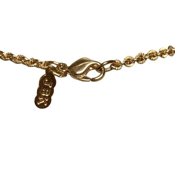 Camrose & Kross JBK Cross Necklace Gold w/ Blue & Red Stones/Crystals 20 Inches - Picture 11 of 12